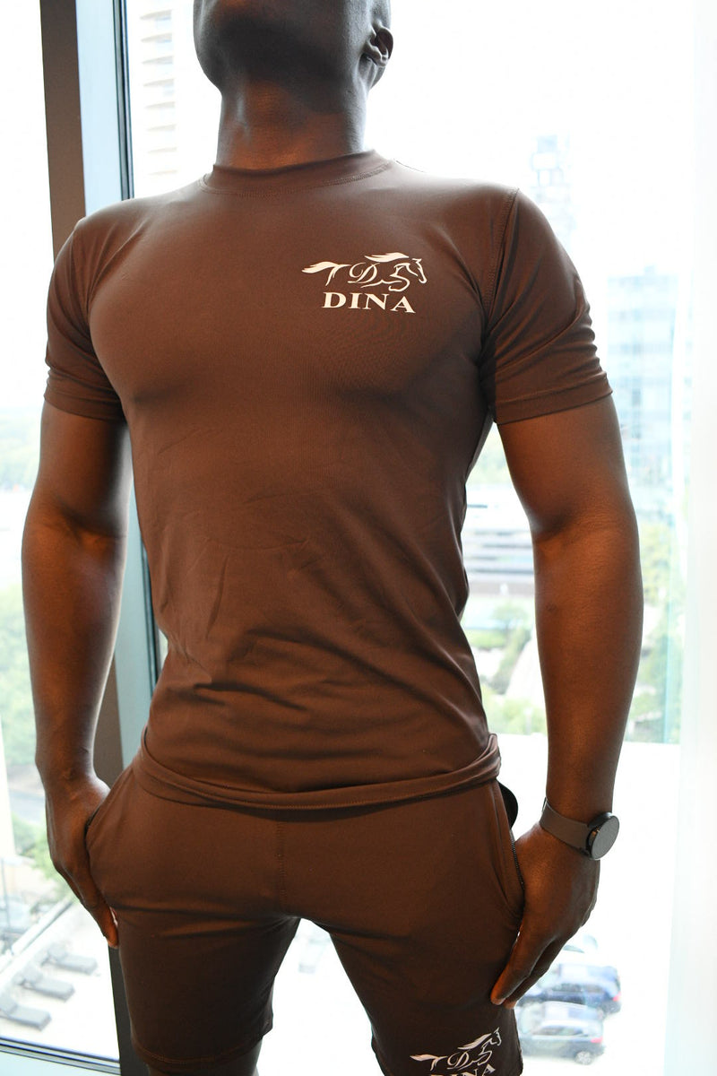 DINA MEN'S TANK IN BROWN